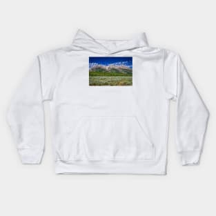 Grand Teton Mountain Range Kids Hoodie